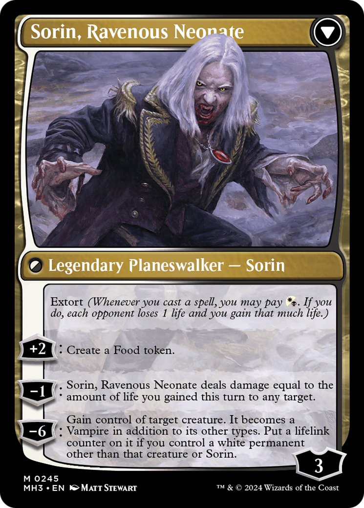 Sorin of House Markov // Sorin, Ravenous Neonate [Modern Horizons 3] - Trinity Hobby