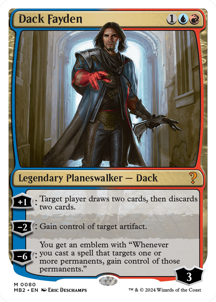 Dack Fayden (White Border) [Mystery Booster 2] - Trinity Hobby