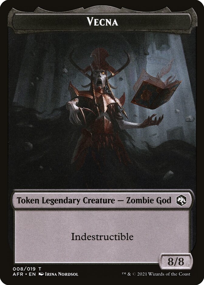 Wolf // Vecna Double-Sided Token [Dungeons & Dragons: Adventures in the Forgotten Realms Tokens] - Trinity Hobby