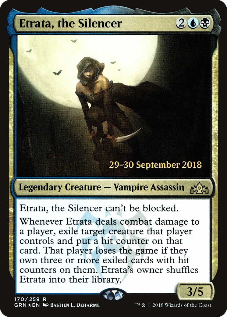 Etrata, le Silencieux [Promos Avant-première des Guildes de Ravnica] 