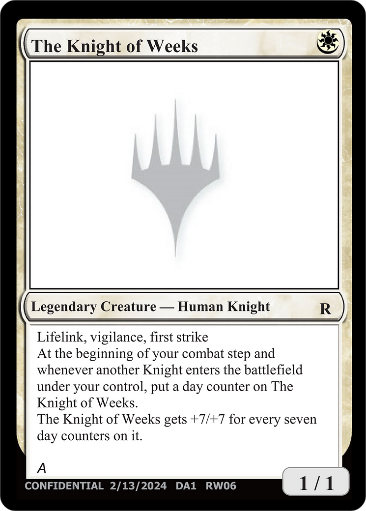 The Knight of Weeks [Unknown Event]