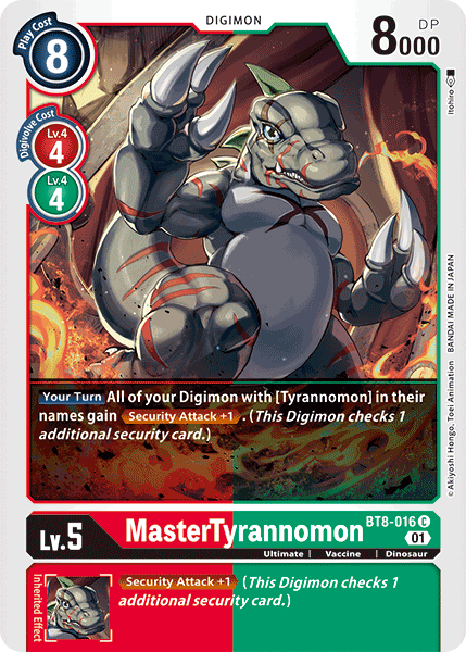 MasterTyrannomon [BT8-016] [New Awakening] - Trinity Hobby