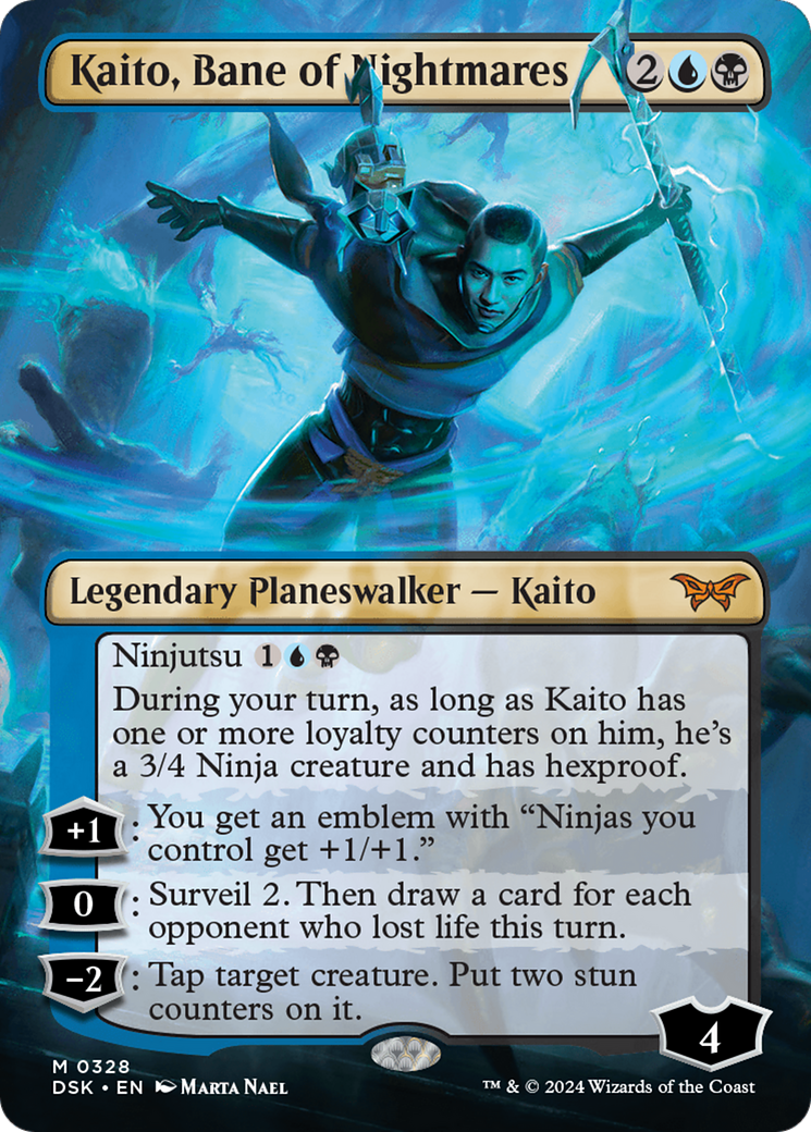 Kaito, Bane of Nightmares (Borderless) [Duskmourn: House of Horror] - Trinity Hobby