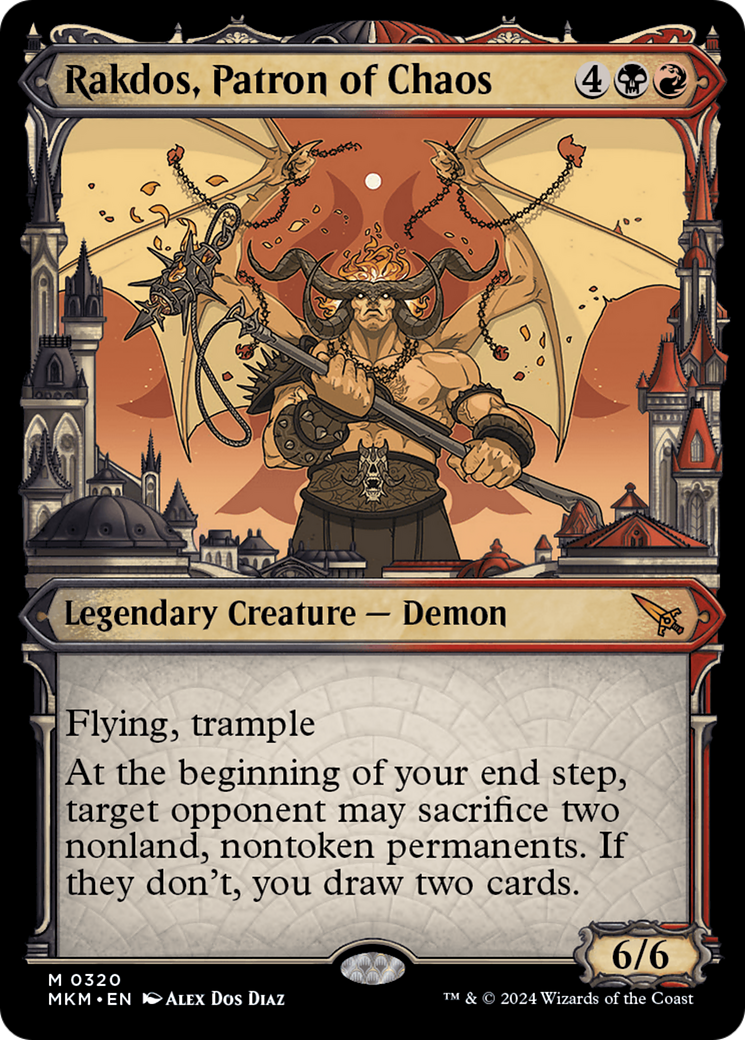 Rakdos, Patron of Chaos (Showcase) (0320) [Murders at Karlov Manor] - Trinity Hobby
