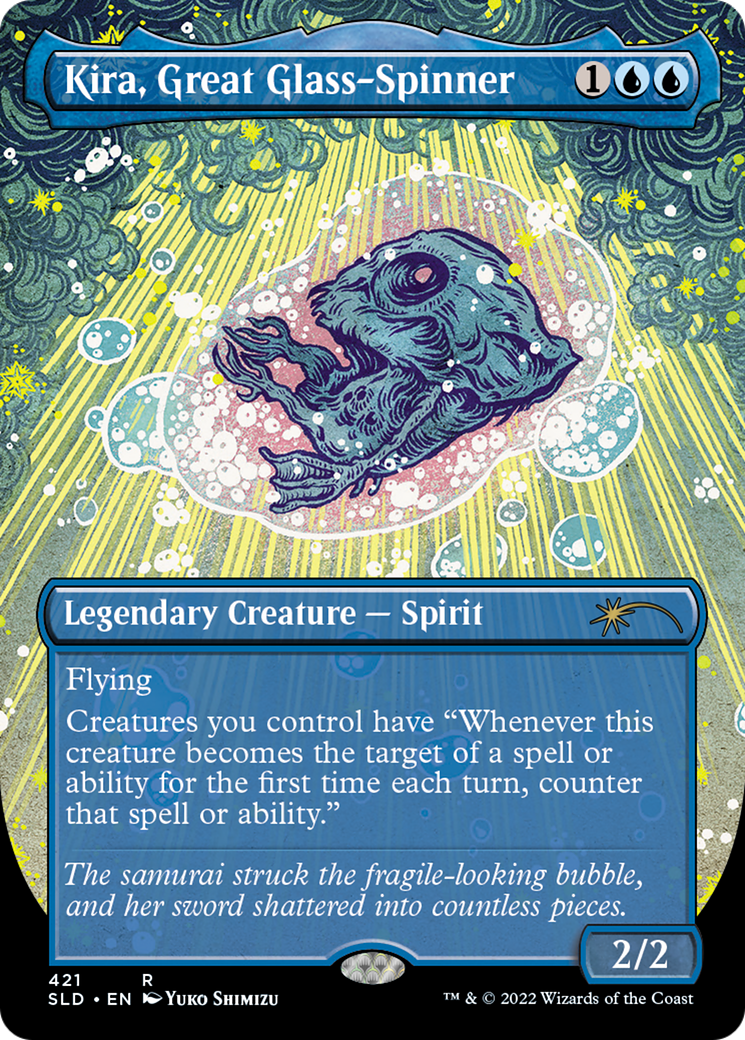 Kira, Great Glass-Spinner (Borderless) [Secret Lair Drop Series] - Trinity Hobby
