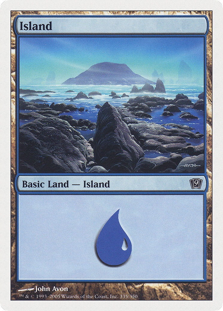 Island (335) [Ninth Edition] - Trinity Hobby