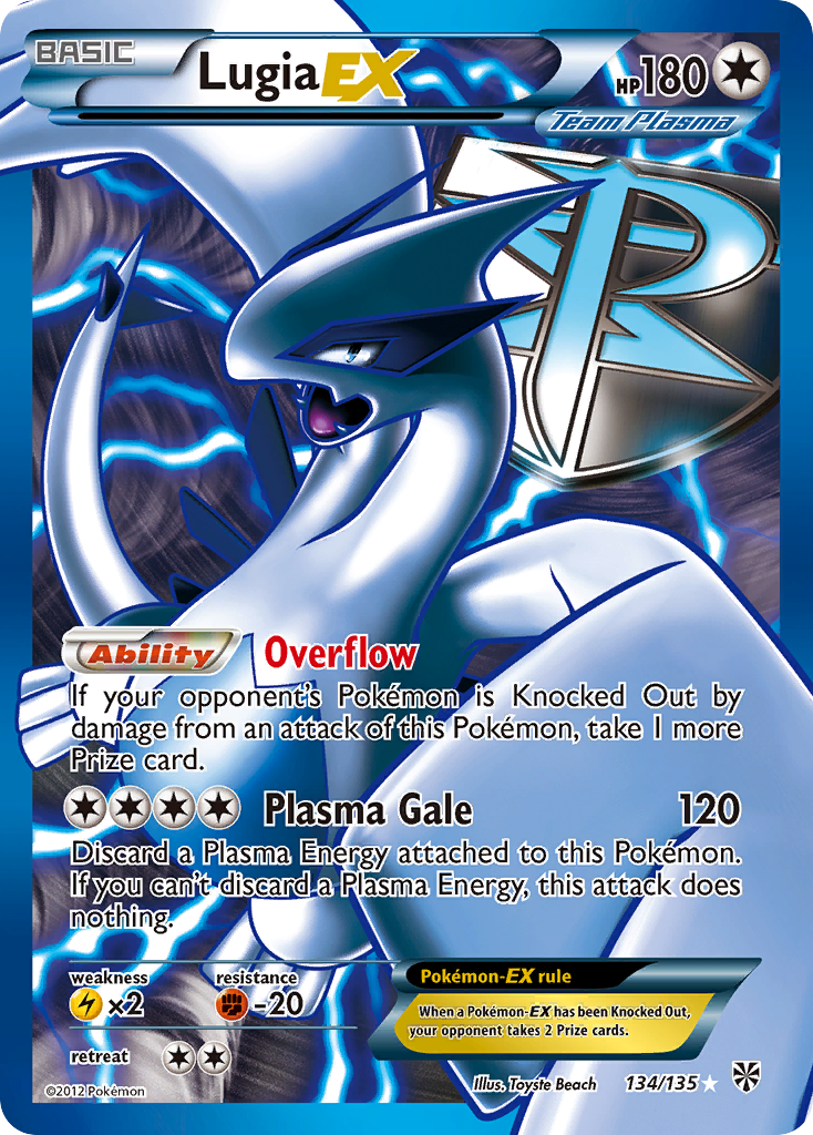 Lugia EX (134/135) [Black & White: Plasma Storm] - Trinity Hobby