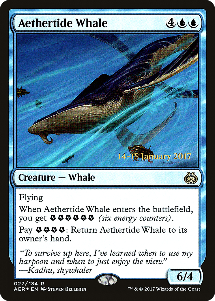 Aethertide Whale [Aether Revolt Prerelease Promos] - Trinity Hobby