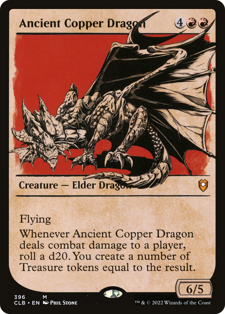 Ancient Copper Dragon (Showcase) [Commander Legends: Battle for Baldur's Gate] - Trinity Hobby