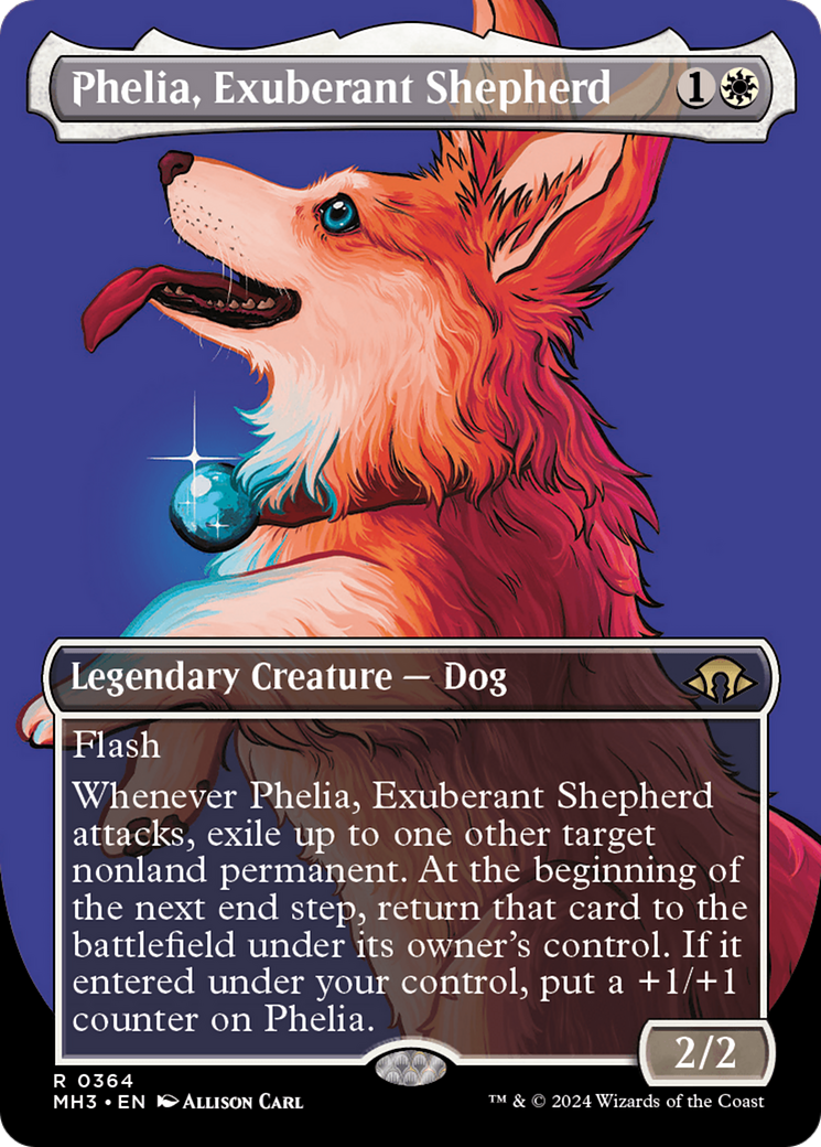 Phelia, Exuberant Shepherd (Borderless) [Modern Horizons 3] - Trinity Hobby