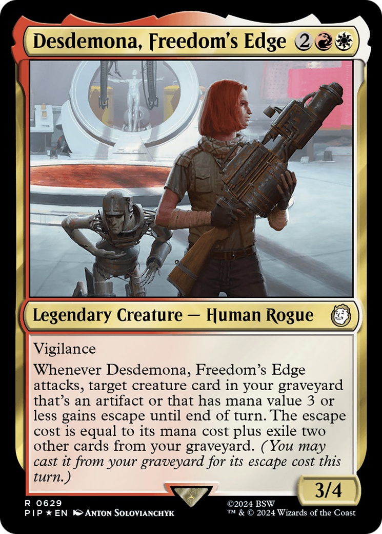 Desdemona, Freedom's Edge (Surge Foil) [Fallout] - Trinity Hobby