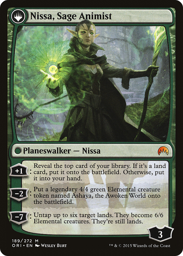 Nissa, Vastwood Seer // Nissa, Sage Animist [Secret Lair: From Cute to Brute] - Trinity Hobby