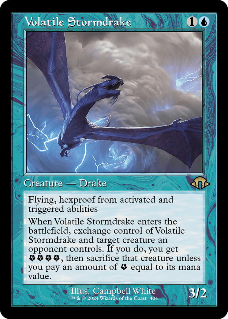 Volatile Stormdrake (Retro) [Modern Horizons 3] - Trinity Hobby