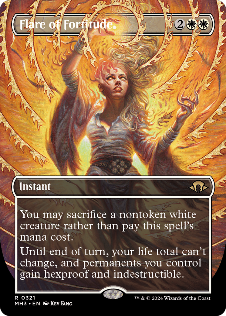 Flare of Fortitude (Borderless) [Modern Horizons 3] - Trinity Hobby