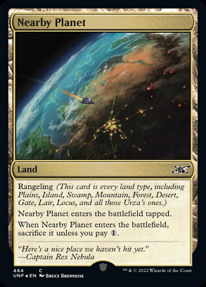 Nearby Planet (Galaxy Foil) [Unfinity] - Trinity Hobby