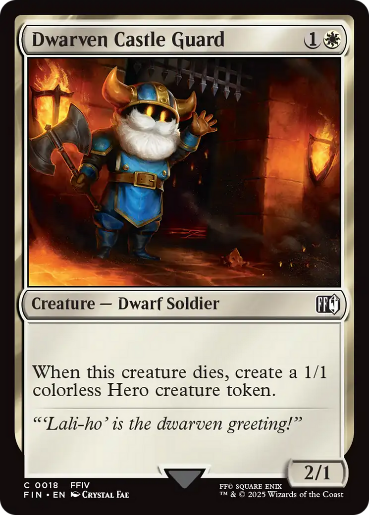 Dwarven Castle Guard  (FIN-018) - [FINAL FANTASY]