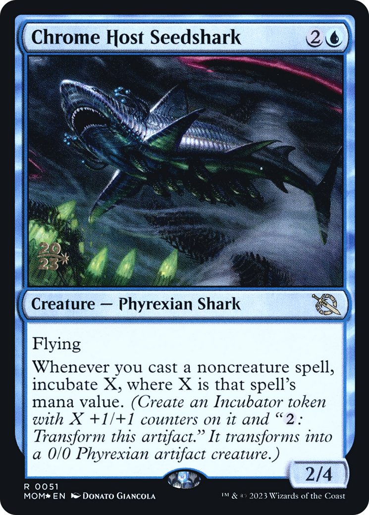 Chrome Host Seedshark [March of the Machine Prerelease Promos] - Trinity Hobby