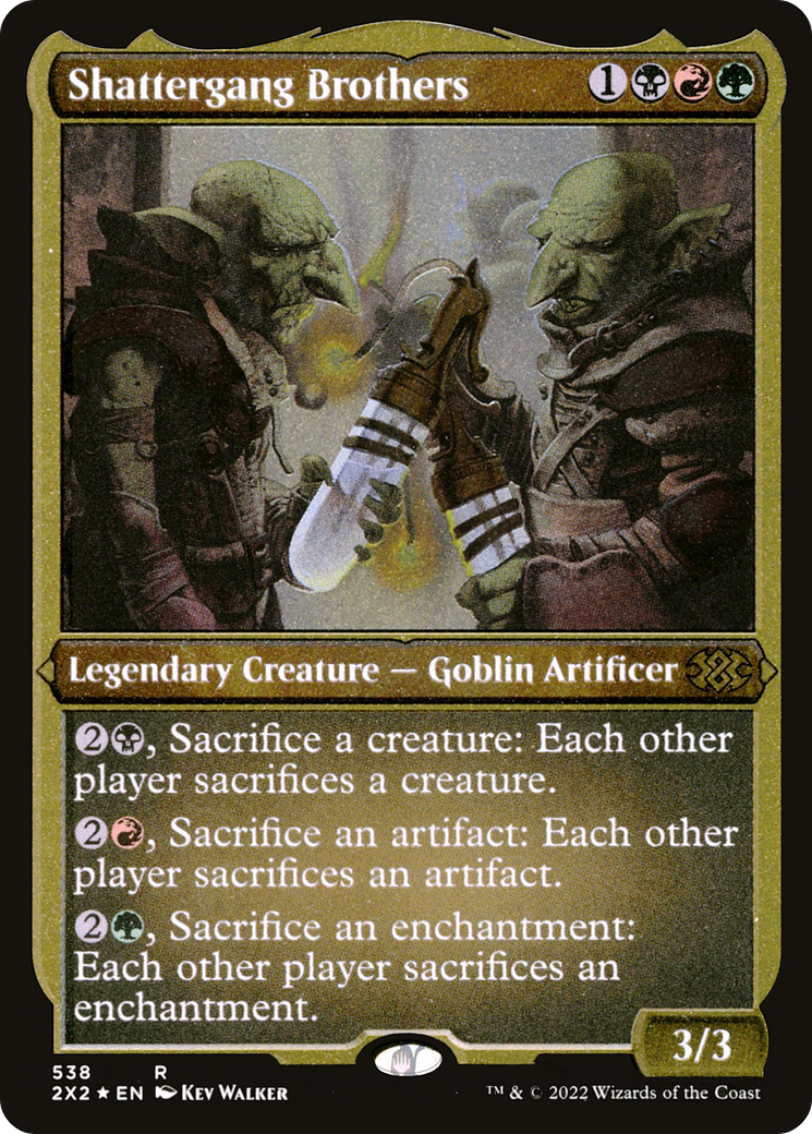 Shattergang Brothers (Foil Etched)  [Foil]  (2X2-538) - [Double Masters 2022] - Trinity Hobby