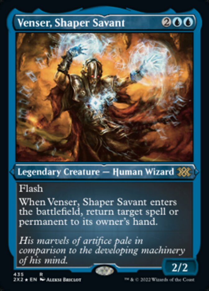 Venser, Shaper Savant (Foil Etched) [Double Masters 2022] - Trinity Hobby