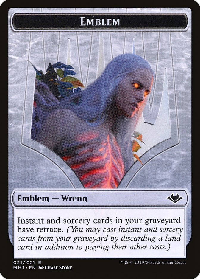 Elemental (008) // Wrenn and Six Emblem (021) Double-Sided Token [Modern Horizons Tokens] - Trinity Hobby