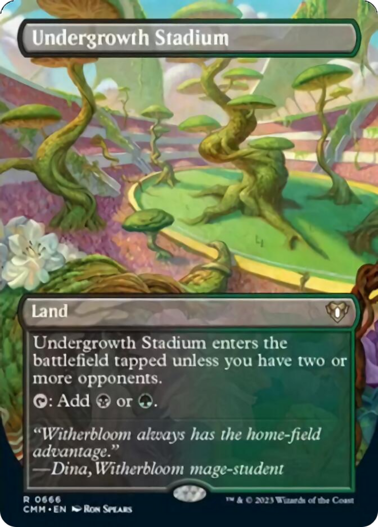 Undergrowth Stadium (Borderless Alternate Art) [Commander Masters] - Trinity Hobby