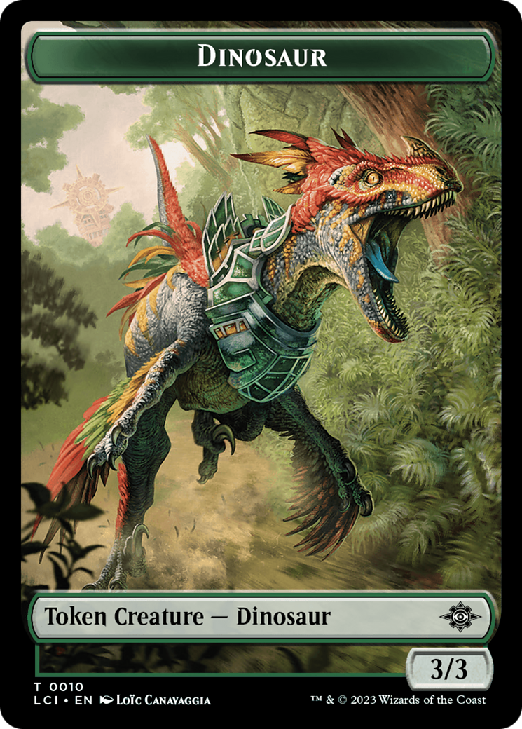 Map // Dinosaur (0010) Double-Sided Token [The Lost Caverns of Ixalan Tokens] - Trinity Hobby