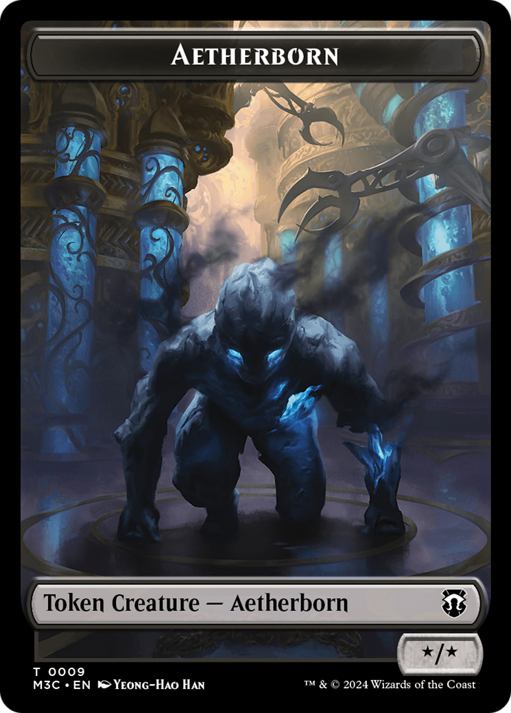 Aetherborn (Ripple Foil) // Thopter Double-Sided Token [Modern Horizons 3 Commander Tokens] - Trinity Hobby