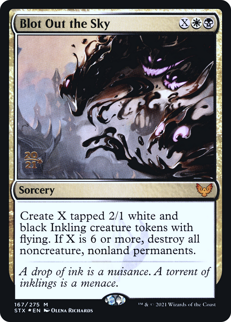 Blot Out the Sky [Strixhaven: School of Mages Prerelease Promos] - Trinity Hobby