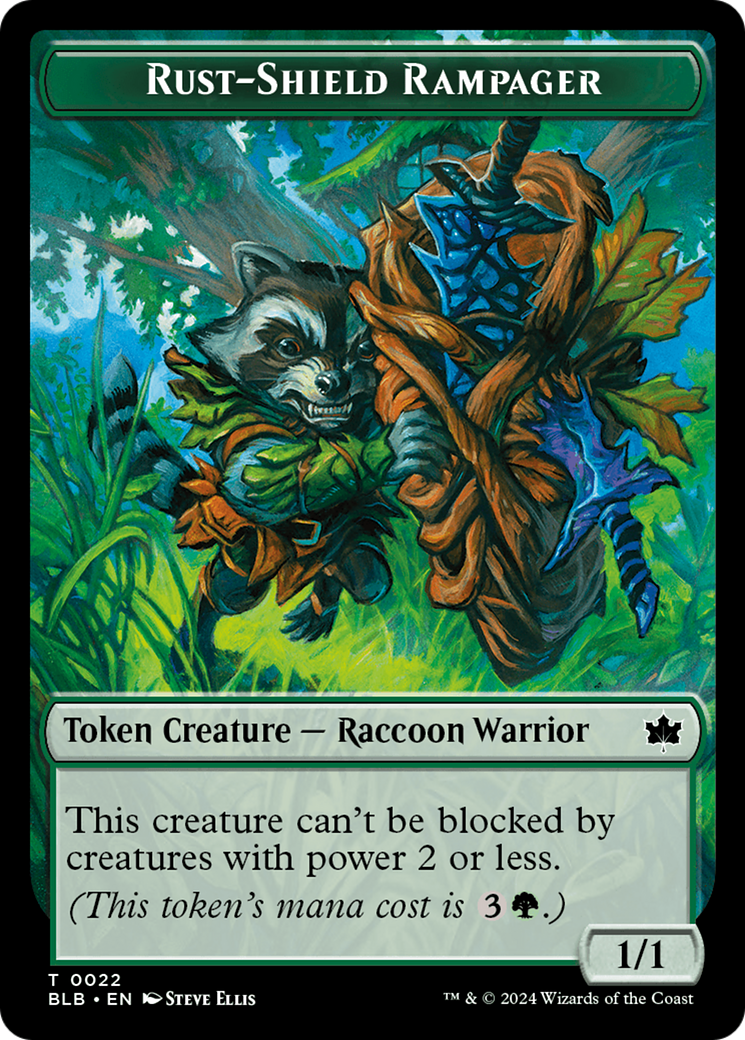 Rust-Shield Rampager  [Foil]  (BLB-022) - [Bloomburrow Tokens] - Trinity Hobby