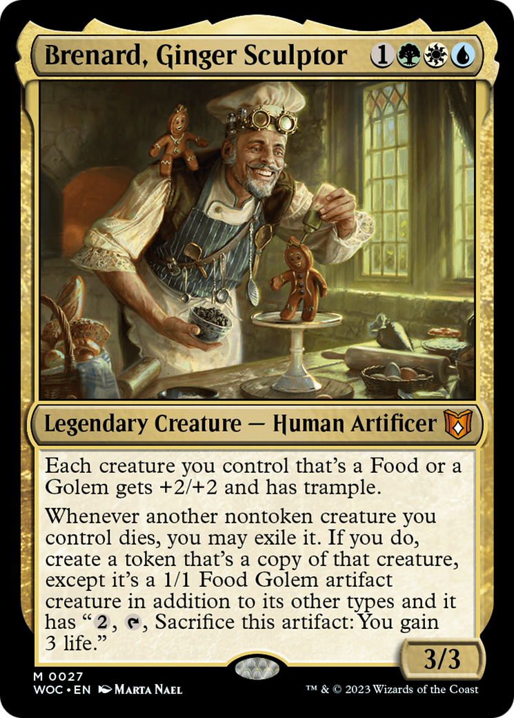 Brenard, Ginger Sculptor [Wilds of Eldraine Commander] - Trinity Hobby
