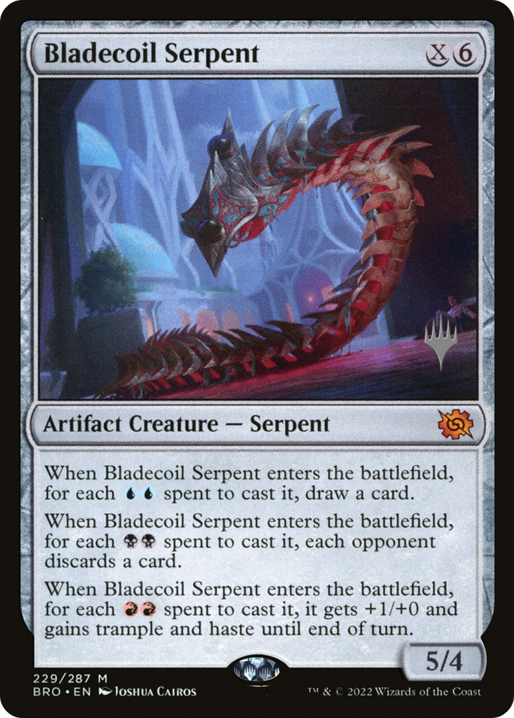 Bladecoil Serpent (Promo Pack) [The Brothers' War Promos] - Trinity Hobby