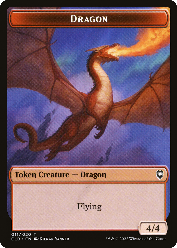 Dragon  [Foil]  (CLB-011) - [Battle for Baldur's Gate Tokens] - Trinity Hobby