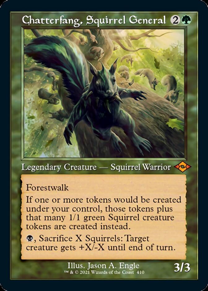 Chatterfang, Squirrel General (Retro Foil Etched) [Modern Horizons 2] - Trinity Hobby