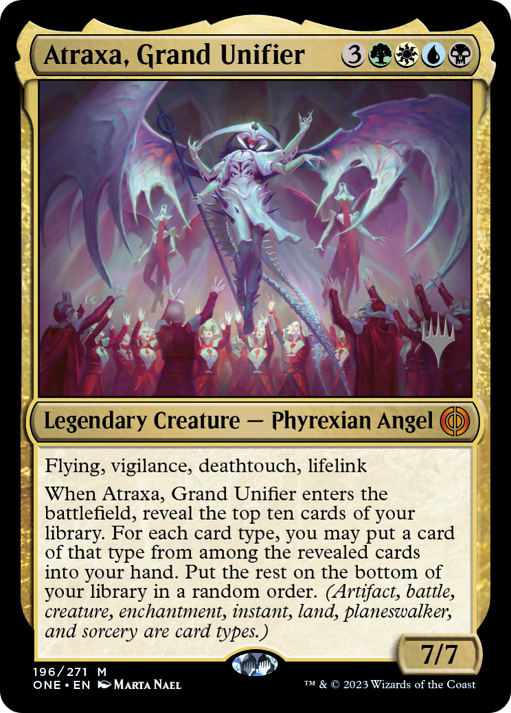 Atraxa, Grand Unifier (Promo Pack) [Phyrexia: All Will Be One Promos] - Trinity Hobby