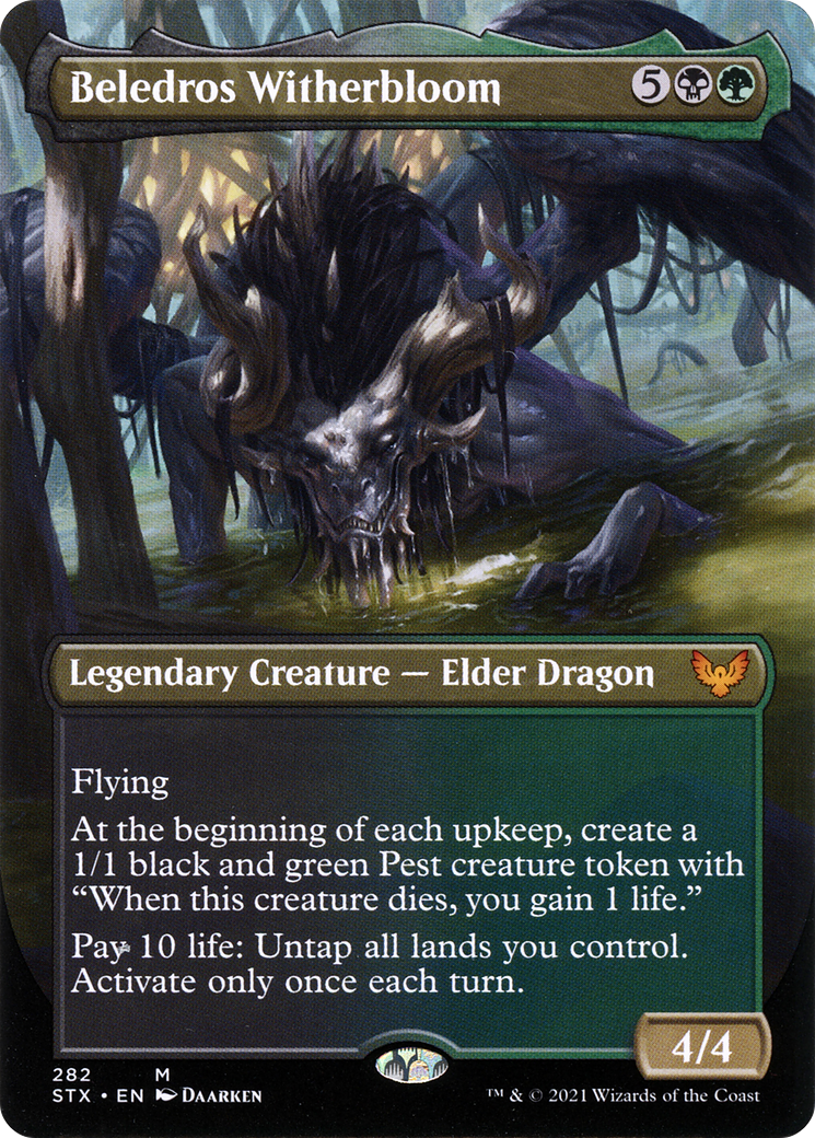 Beledros Witherbloom (Borderless Alternate Art) [Strixhaven: School of Mages] - Trinity Hobby