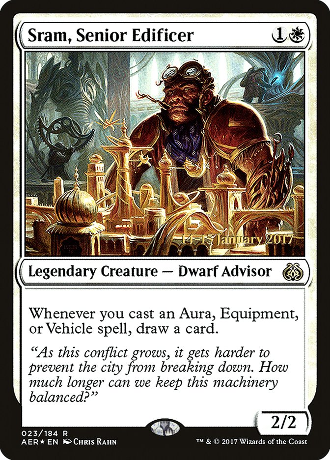 Sram, Senior Edificer [Aether Revolt Prerelease Promos] - Trinity Hobby