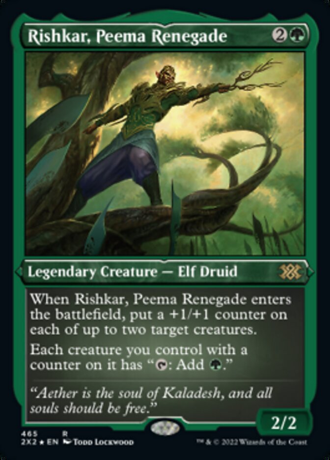 Rishkar, Peema Renegade (Foil Etched) [Double Masters 2022] - Trinity Hobby