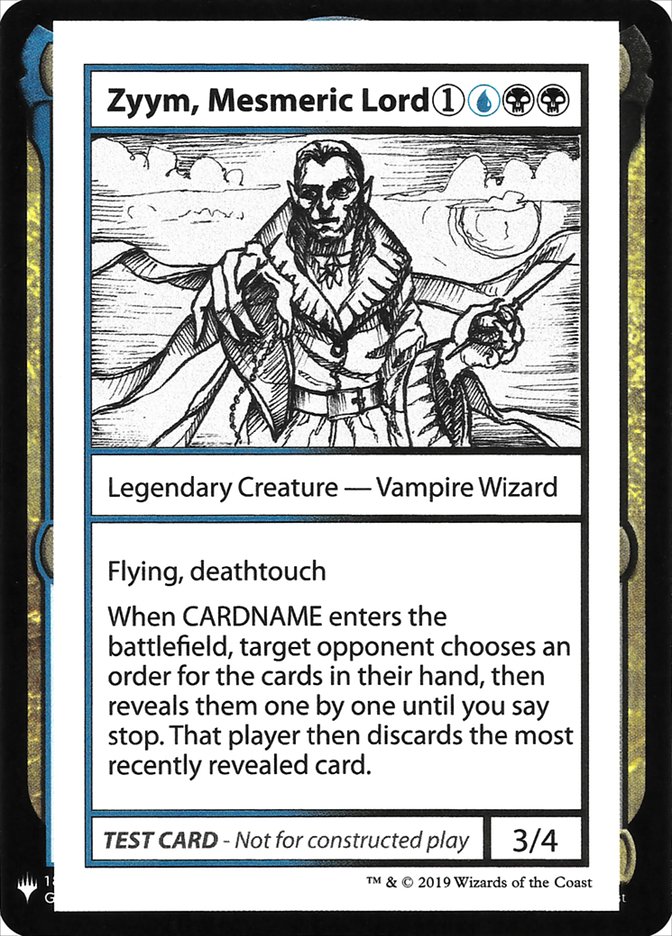 Zyym, Mesmeric Lord [Mystery Booster Playtest Cards] - Trinity Hobby