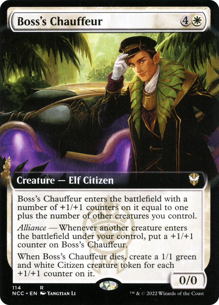 Boss's Chauffeur (Extended Art) [Streets of New Capenna Commander] - Trinity Hobby