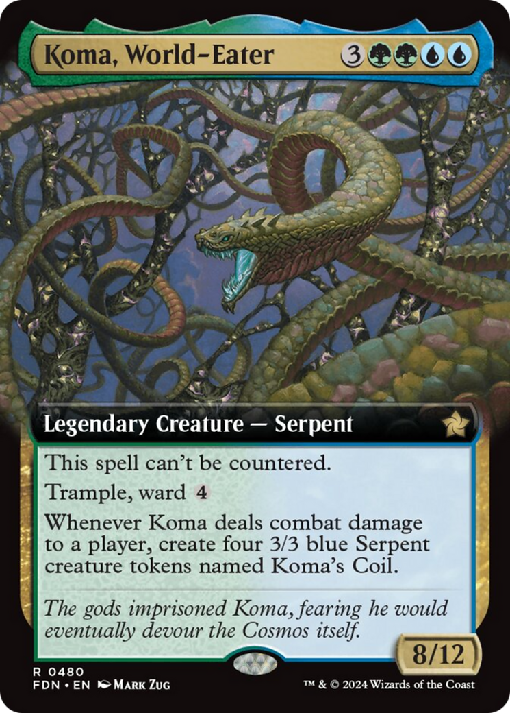 Koma, World-Eater (Extended Art) [Foundations] - Trinity Hobby
