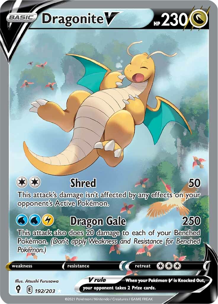 Dragonite V (192/203) [Sword & Shield: Evolving Skies] - Trinity Hobby
