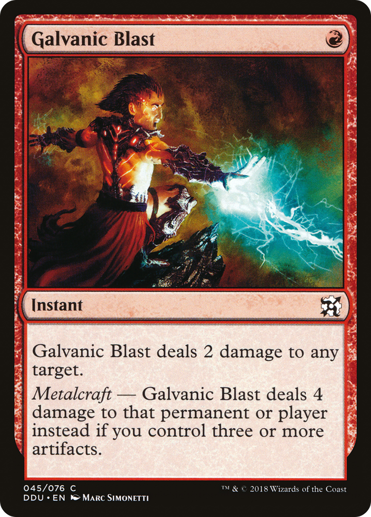 Galvanic Blast [Duel Decks : Elfes contre Inventeurs] 