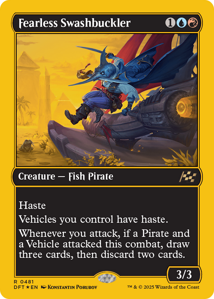 Fearless Swashbuckler (First-Place Foil) [Aetherdrift] - Trinity Hobby