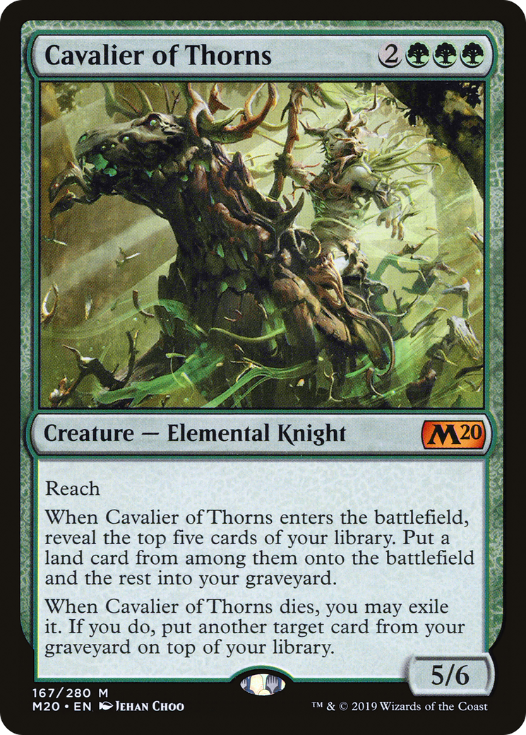 Cavalier of Thorns [Core Set 2020] - Trinity Hobby