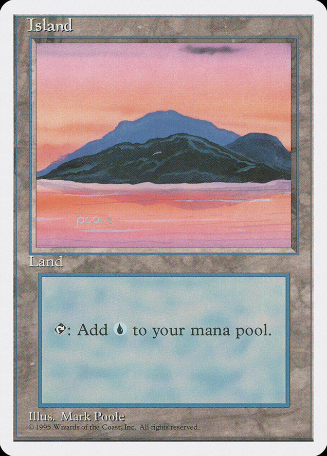 Island (Sunset / Signature on Left) [Fourth Edition] - Trinity Hobby