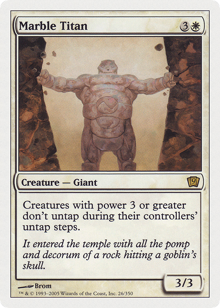 Marble Titan [Ninth Edition] - Trinity Hobby