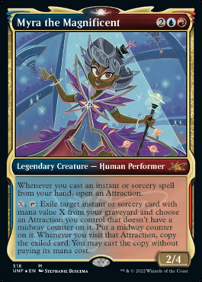 Myra the Magnificent (Showcase) (Galaxy Foil) [Unfinity] - Trinity Hobby