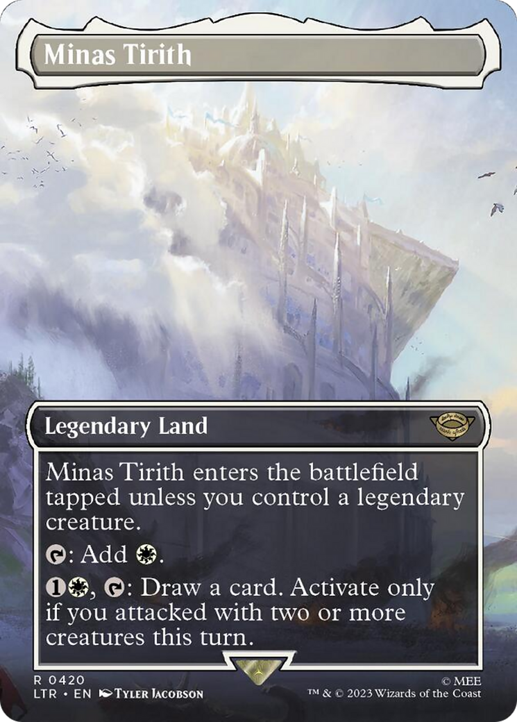 Minas Tirith (Borderless Alternate Art) (420) [The Lord of the Rings: Tales of Middle-Earth] - Trinity Hobby