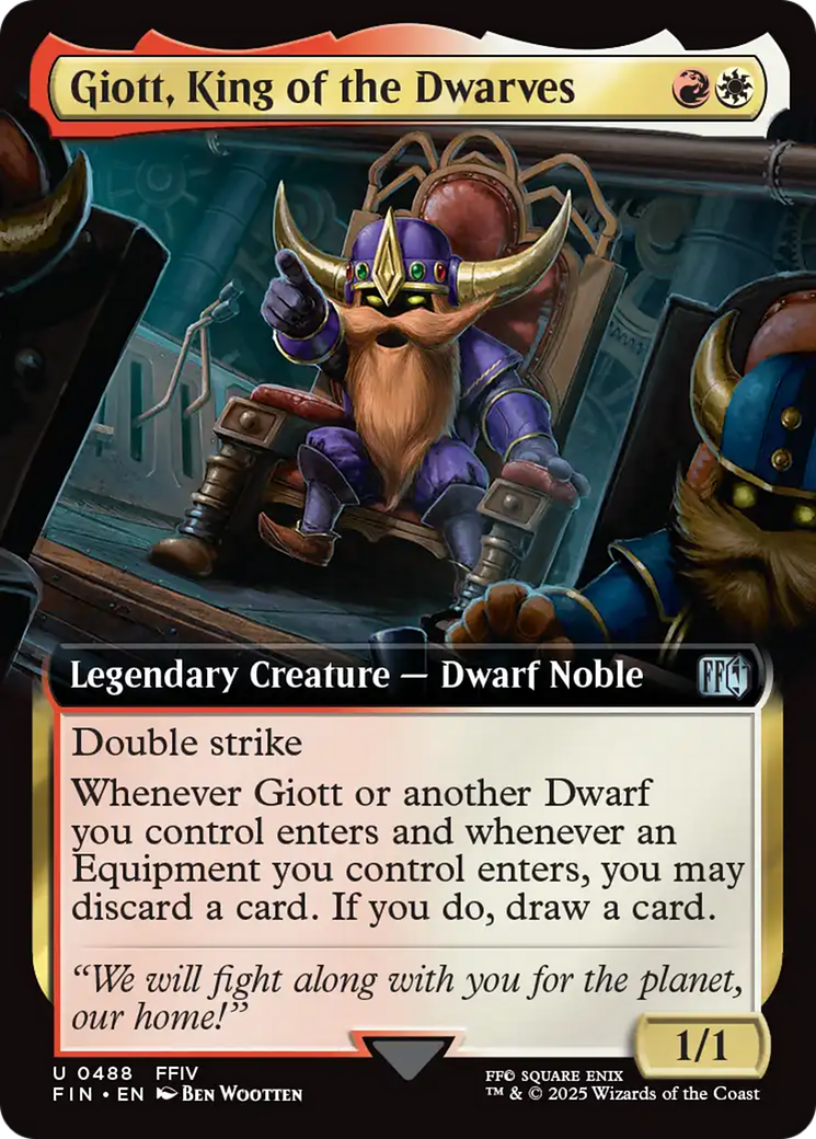 Giott, King of the Dwarves  (FIN-488) - [FINAL FANTASY]: (Extended Art)