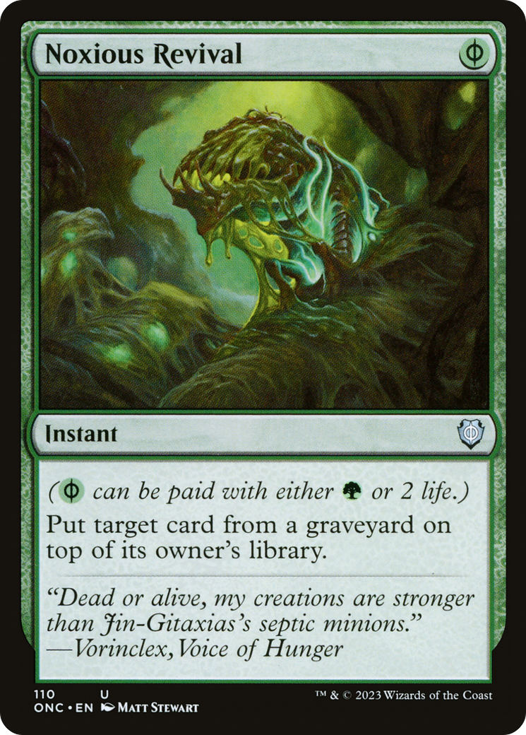 Noxious Revival [Phyrexia: All Will Be One Commander] - Trinity Hobby